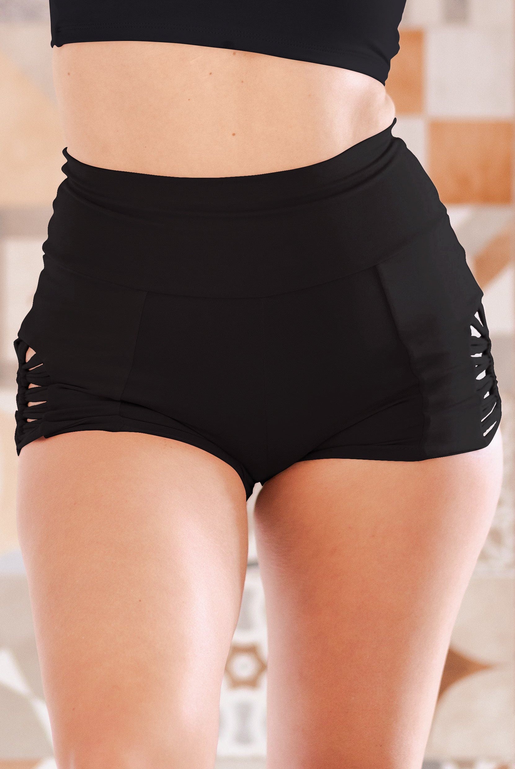 Mika Body Wear - Maria Short Shorts #color_black